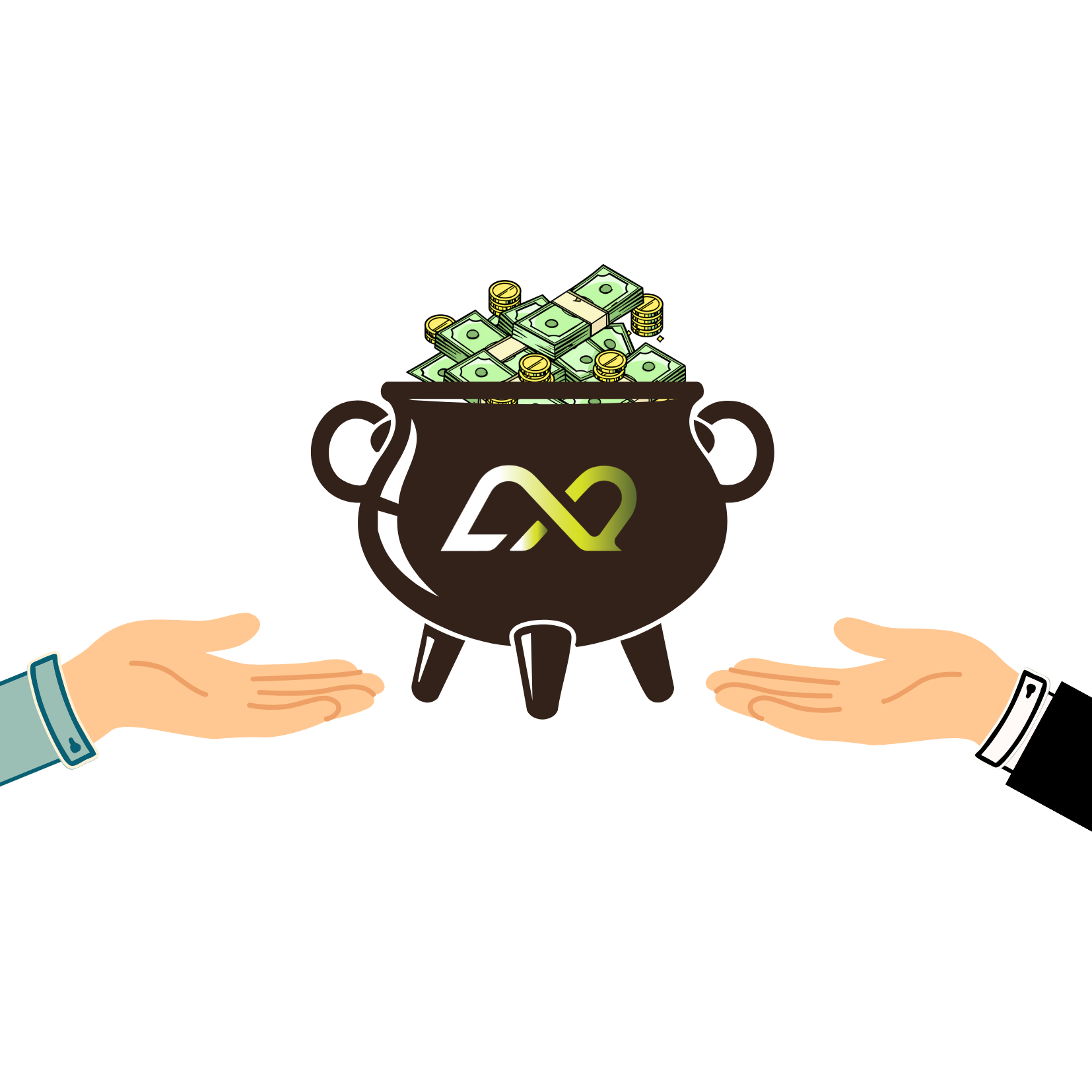 The recovered money handed straight back to you
